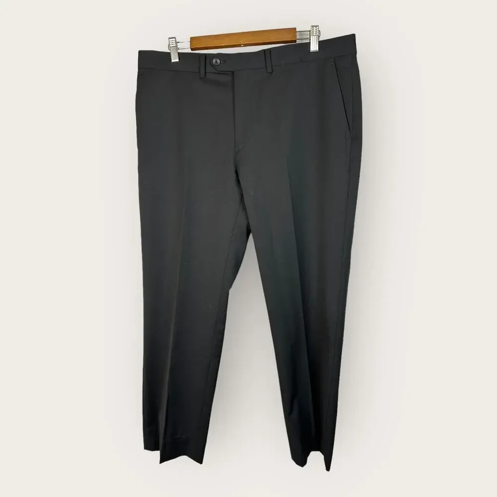 Renoma Paris Homme Mens Size 36 Black Trouser Slacks Pants